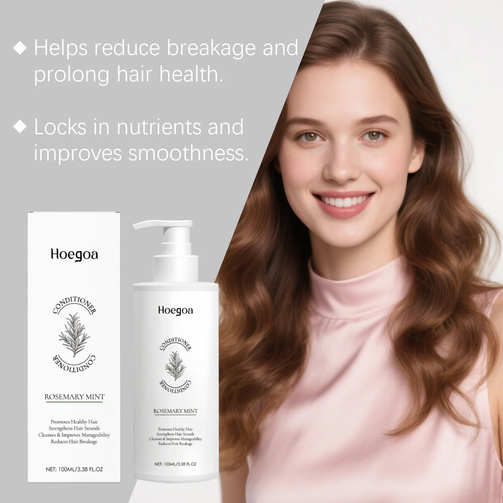 Rosemary Mint Shampoo Conditioner Anti-Hair Loss Hair Growth Scalp Cleansing Oil Control Anti Dandruff Nourishing Hair Shampoo view 4
