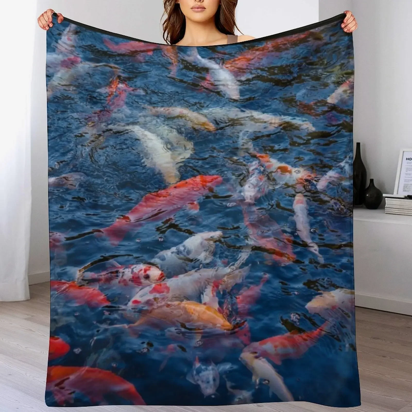 Koi fest! Throw Blanket Warm Comfortable Blanket for Office Napping