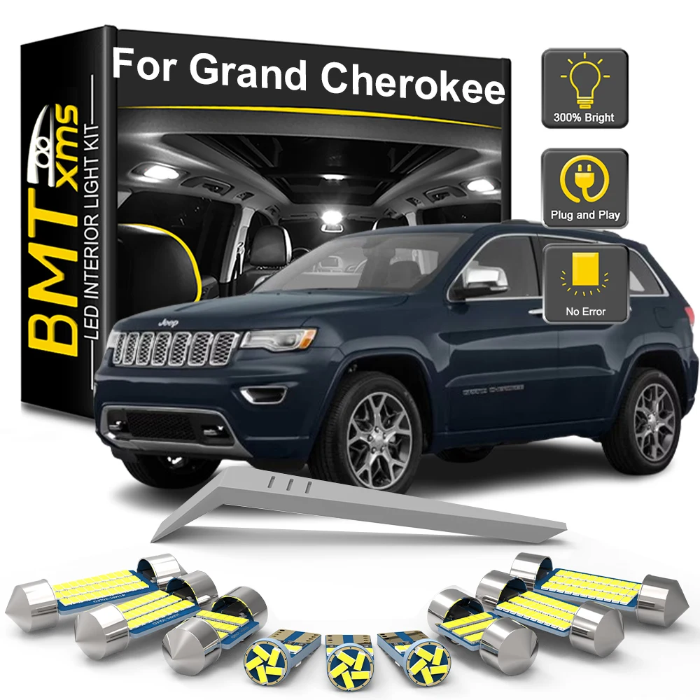 

BMTxms 4/9/13 шт. Canbus для Jeep Grand Cherokee WK 2005 2006 2007 2008 2009 2010 автомобильный светодиодный комплект внутреннего освещения, аксессуары для ламп