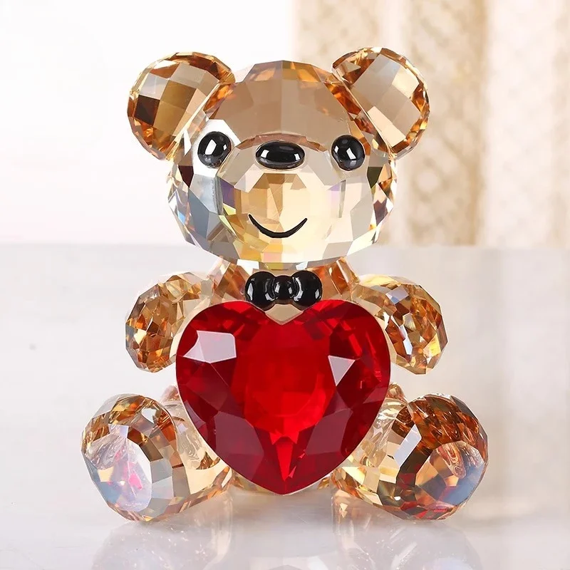 

Crystal ornament love bear birthday gift