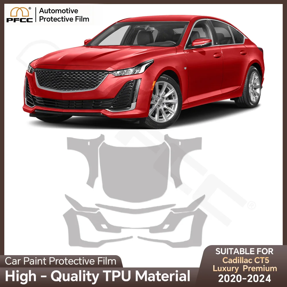PPF For Cadillac CT5 Luxury Premium 2020-2024 Anti-scratch Paint Protection Film Pre-cut PPF Car Body Clear Bra Resistant Cover