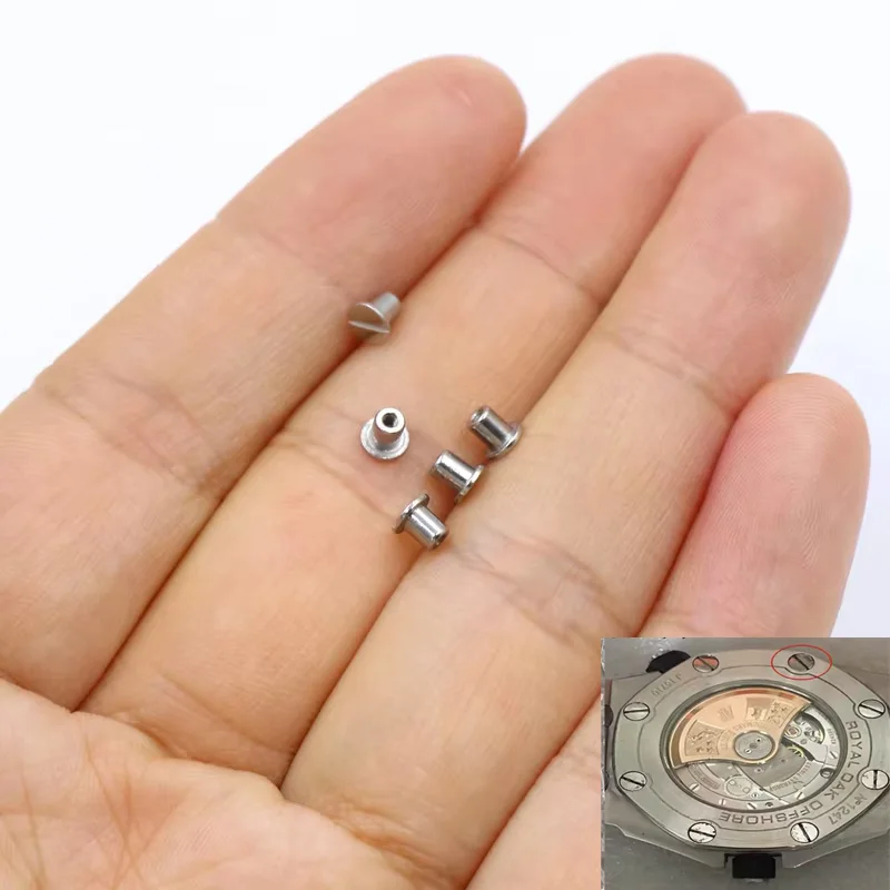 4 PCS Watch Back Cover Screw Replacement For AP Oak Royal 15703, 15706, 15707, 15710 Back Bottom Cover Screw Watch Accessories