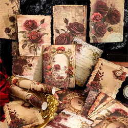 30Pcs Secret Garden Series Scrapbooking Paper Material Perfect for Collage Journaling Diy Craft Handmade Supplies