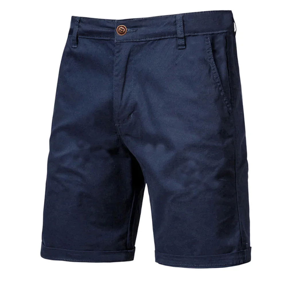 Men's 2025 Casual Shorts Summer FashionComfortable Large Size Straight Leg Tracksuit Pants with Pocket Solid Color Quarter Pants
