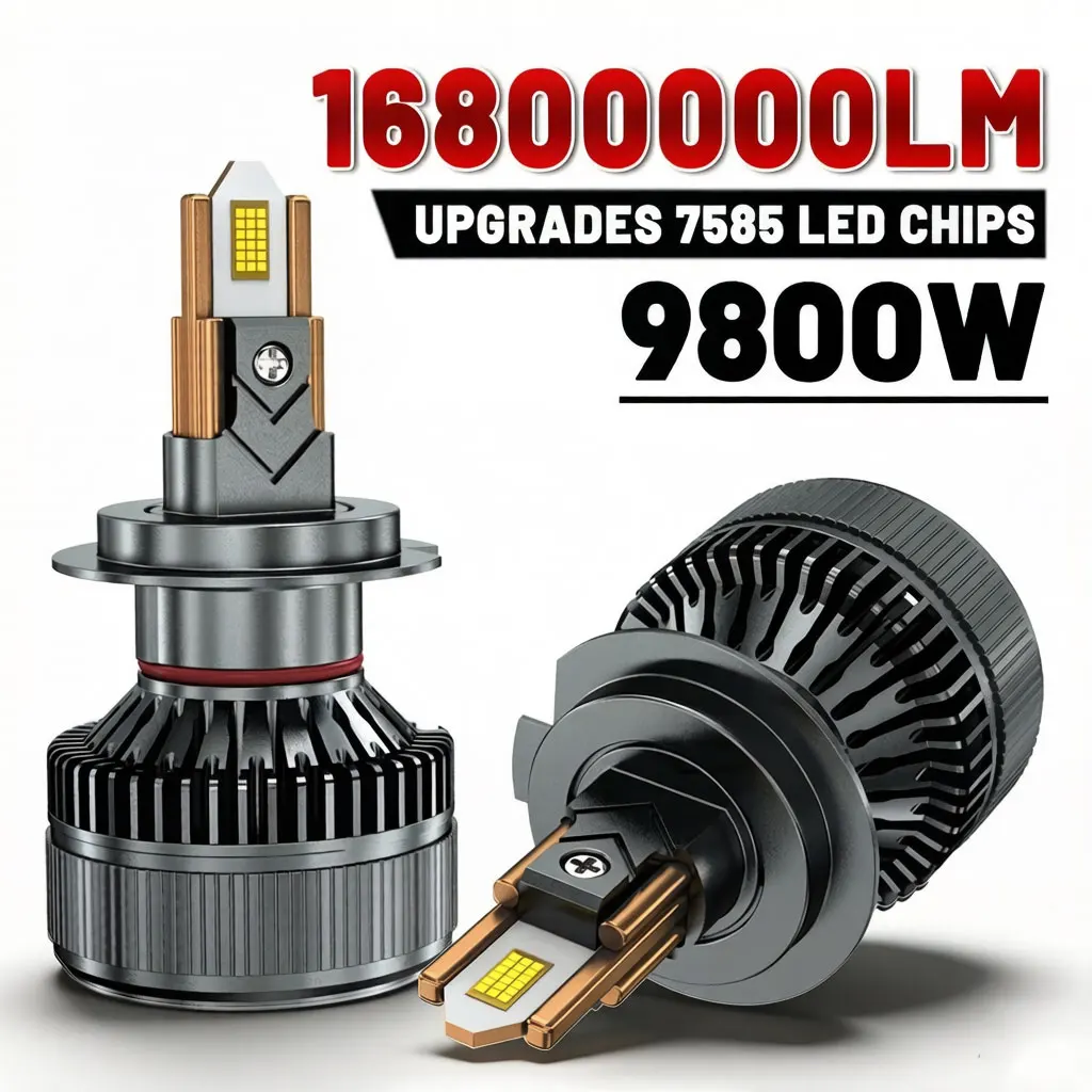 

H7 LED Headlight 16800000LM 9800W Car Light Bulbs LED H4 Headlight Canbus H1 H11 9005 HB3 9006 HB4 Car Turbo Light 6000K 12V