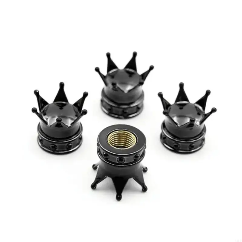 

2026 New Leak Proof Decorative Crown Valves Cap Enhancing Car SUV Aesthetics with Easy Hand Operation Personalizing Touch