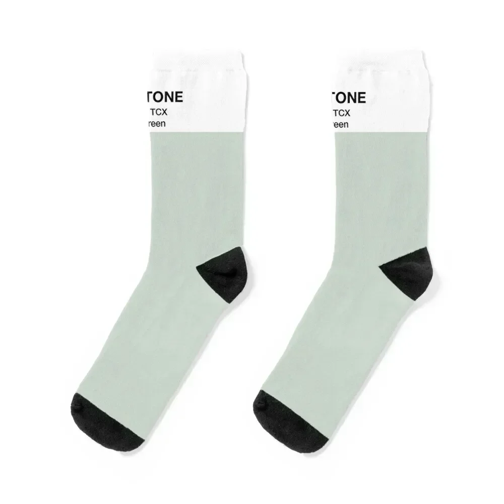 

Pantone Milky Green Socks funny gift ankle fashionable anime Women's Socks Men's cool warm winter crazy Socks Ladies Men's