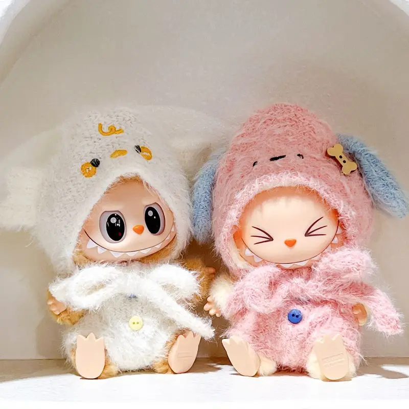 

Набор одежды Labubu для сидения 1-го и 2-го поколения — новая кукольная одежда на складе для фигурок сидения позы с подвесным аксессуаром