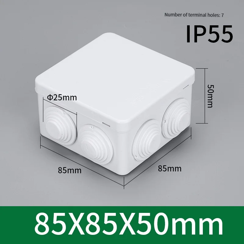 1Pcs Plastic Abs Dustproof And Waterproof Box Outdoor Three Proof Junction Box Monitoring Power Box Cable Distribution Box
