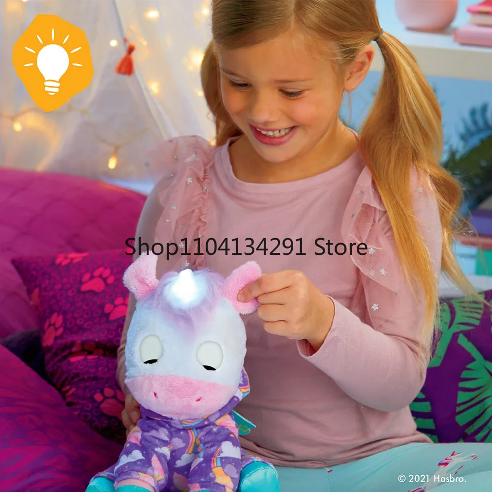 Originale FurReal Sweet Jammiecorn Unicorn Peluche interattivo Giocattolo illuminato con oltre 30 suoni e reattizioni Unicorno Morbido giocattolo carino