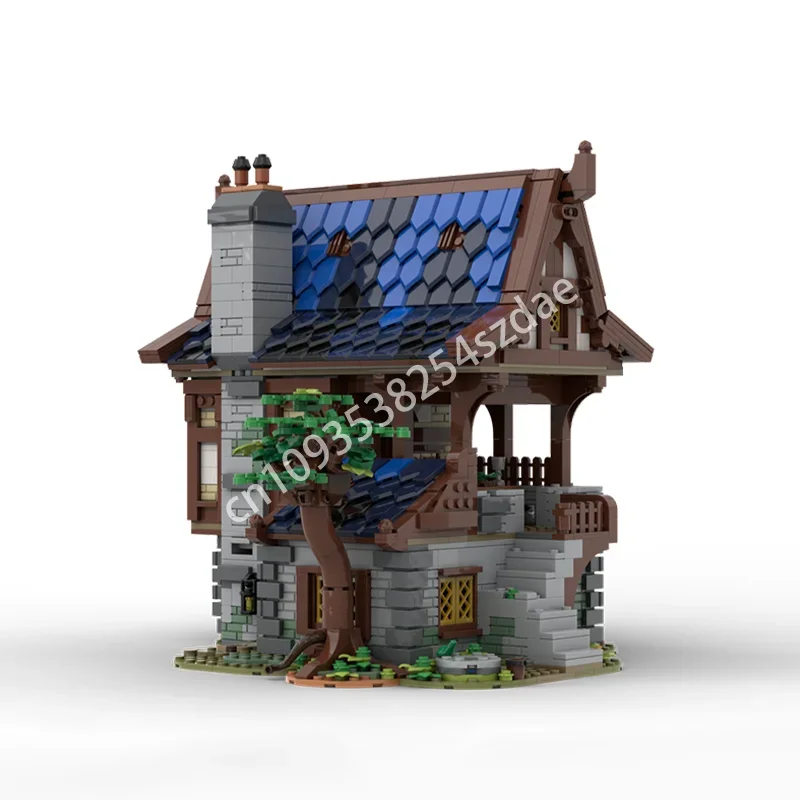 Moc NIEUWE 2407PCS Middeleeuwse Armour Architectuur Model Bouwstenen DIY Creatieve Montage Bricks Kids Vakantie Cadeau