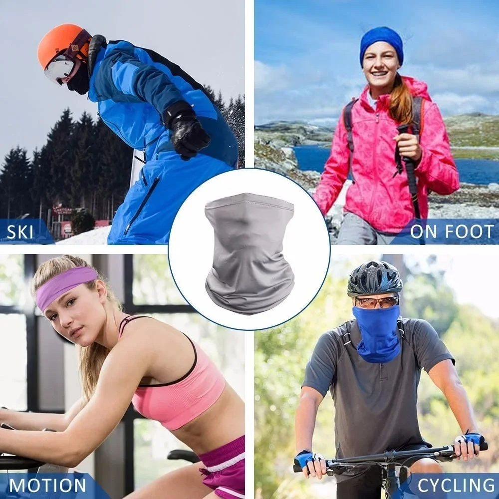 Multi-purpose Turban Riding Scarf Cycling Bandana Men Women Neck Cover Sunscreen Ice Silk Outdoor Fishing Hiking Headwear Mask