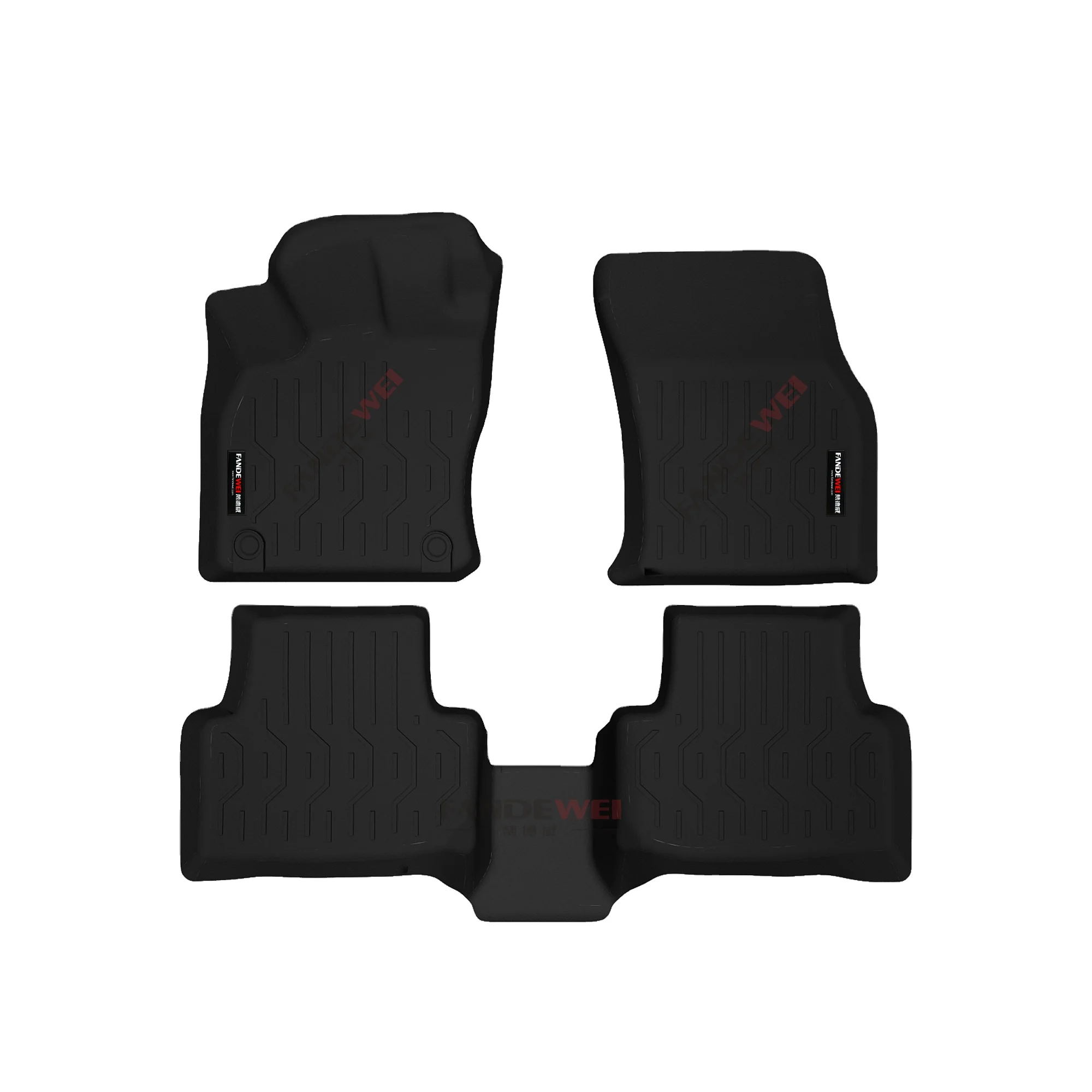 Carpet for Volkswagen TAOS 22-23+ TPV Rubber Car Floor Mat Anti slip Waterproof