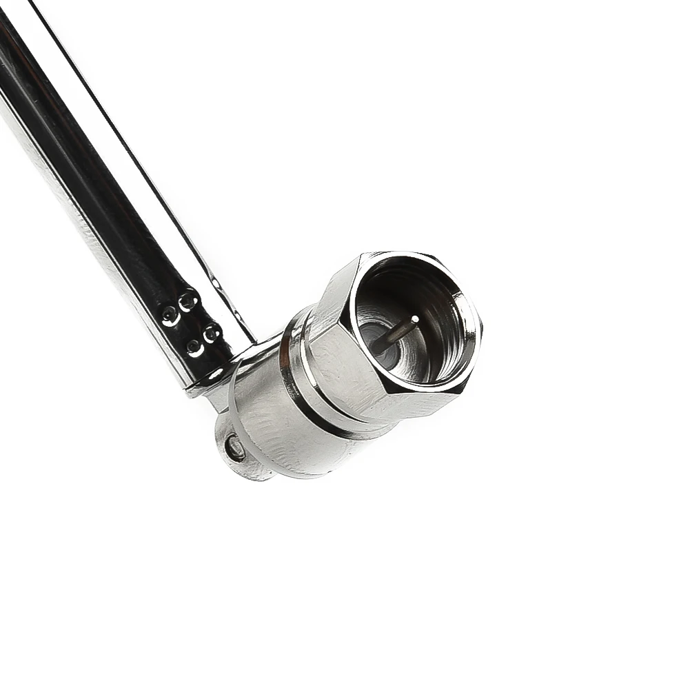 Wide Compatibility Telescopic Radio Antenna F Male Connector with 3 Adapters Ideal for Most Radios on the Market