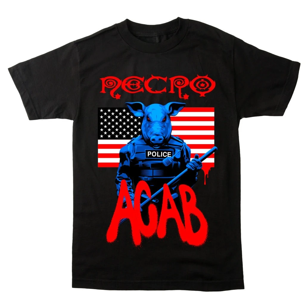 Necro Brutality Part 1 Print Cotton T-Shirt US Death Rap Artist Unisex Short Sleeve Tee