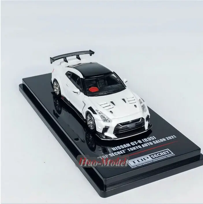 INNO 1/64 닛산 GTR R35 TOP SECRET 2021 합금 다이캐스트 모델 자동차 시뮬레이션 소년 생일 선물 취미 디스플레이 컬렉션