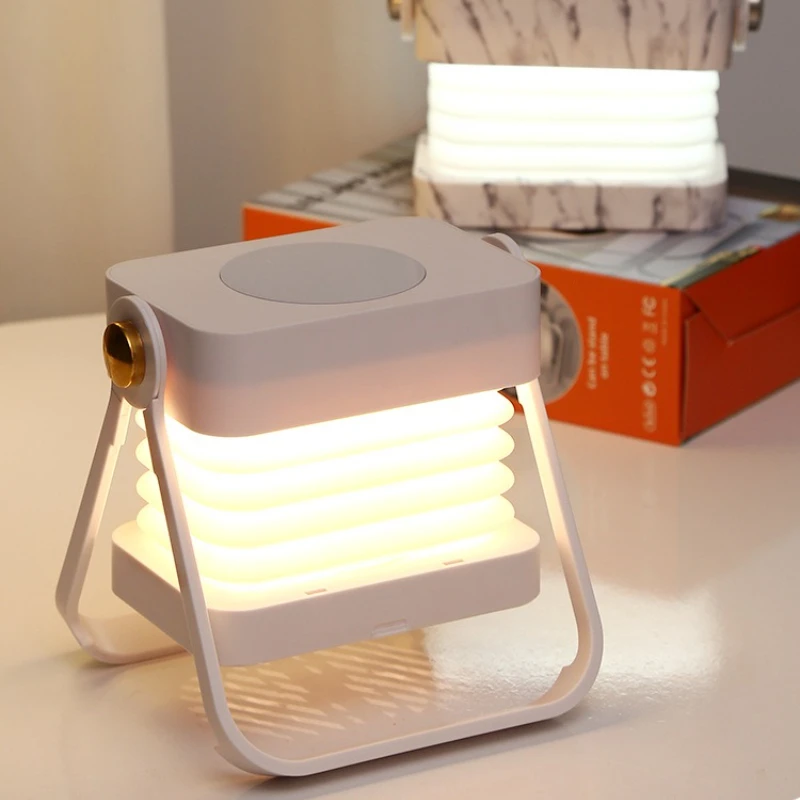 

Luxury Mini Portable Folding Bedside Lamp Creative Outdoor Night Light