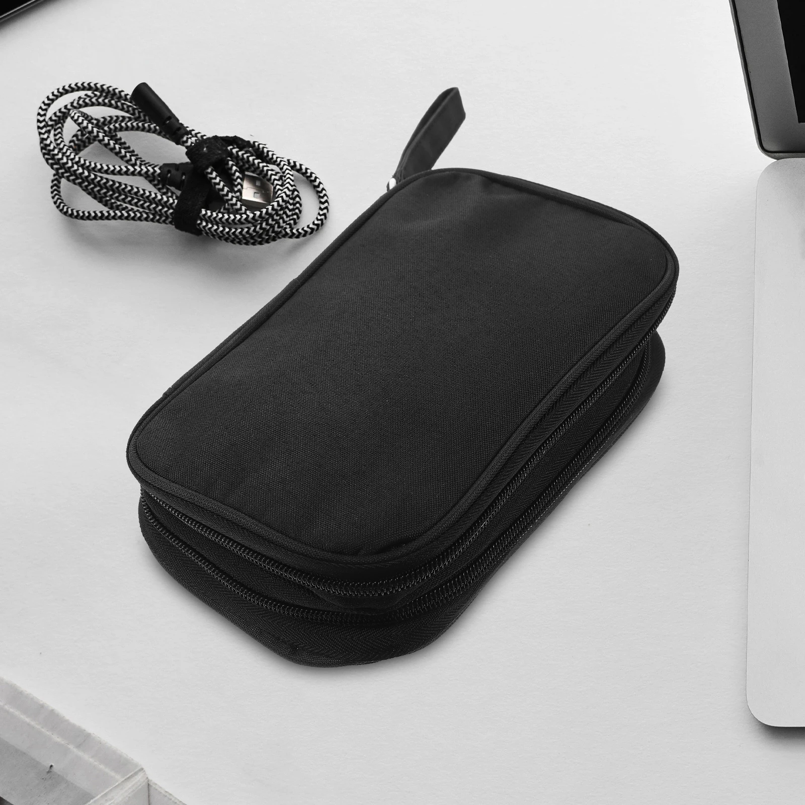 

Data Cable Bag Black Portable Cable ganizer Travel Electronic Accessories Bags ganizer Travel Case Electronics