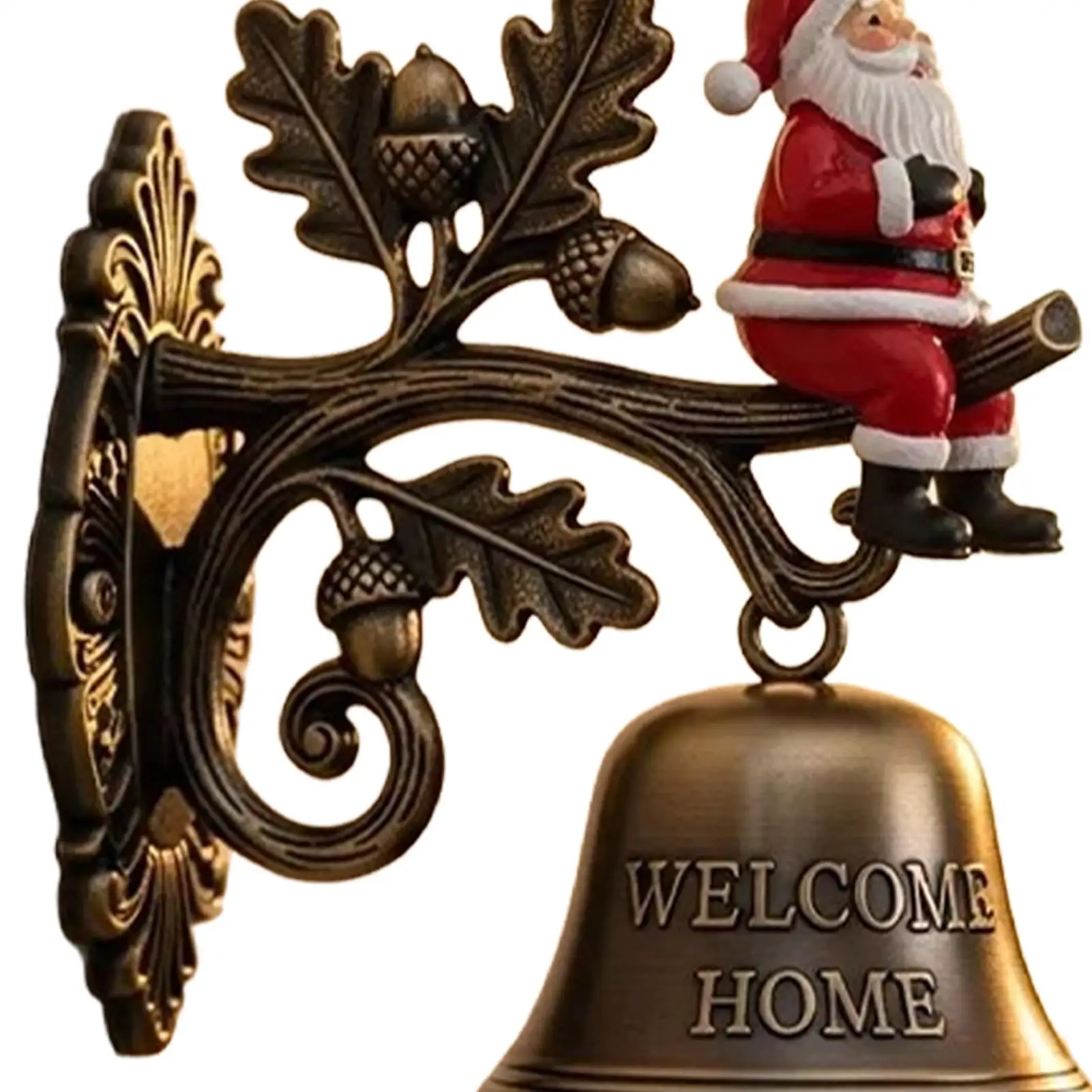 جرس عيد الميلاد ترحيب جرس الباب سانتا كلوز الرنة ثلج خمر جرس الباب ديكور لساحة داخلي في الهواء الطلق حديقة المنزل عطلة #4