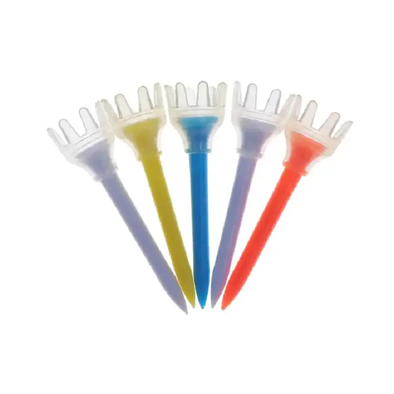 أوتاد الغولف المطاطية الملونة ، ملحق تصميم تاج ، أصحاب المحملات البلاستيكية ، 50 مللي متر ، 50 قطعة