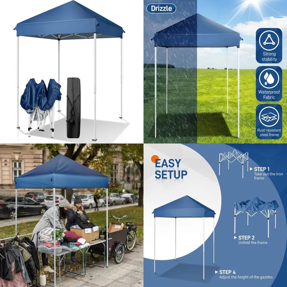 

Всплывающая палатка с навесом Instant 5x5 с сумкой для переноски, наружным укрытием для патио, балкона, крыльца и заднего двора