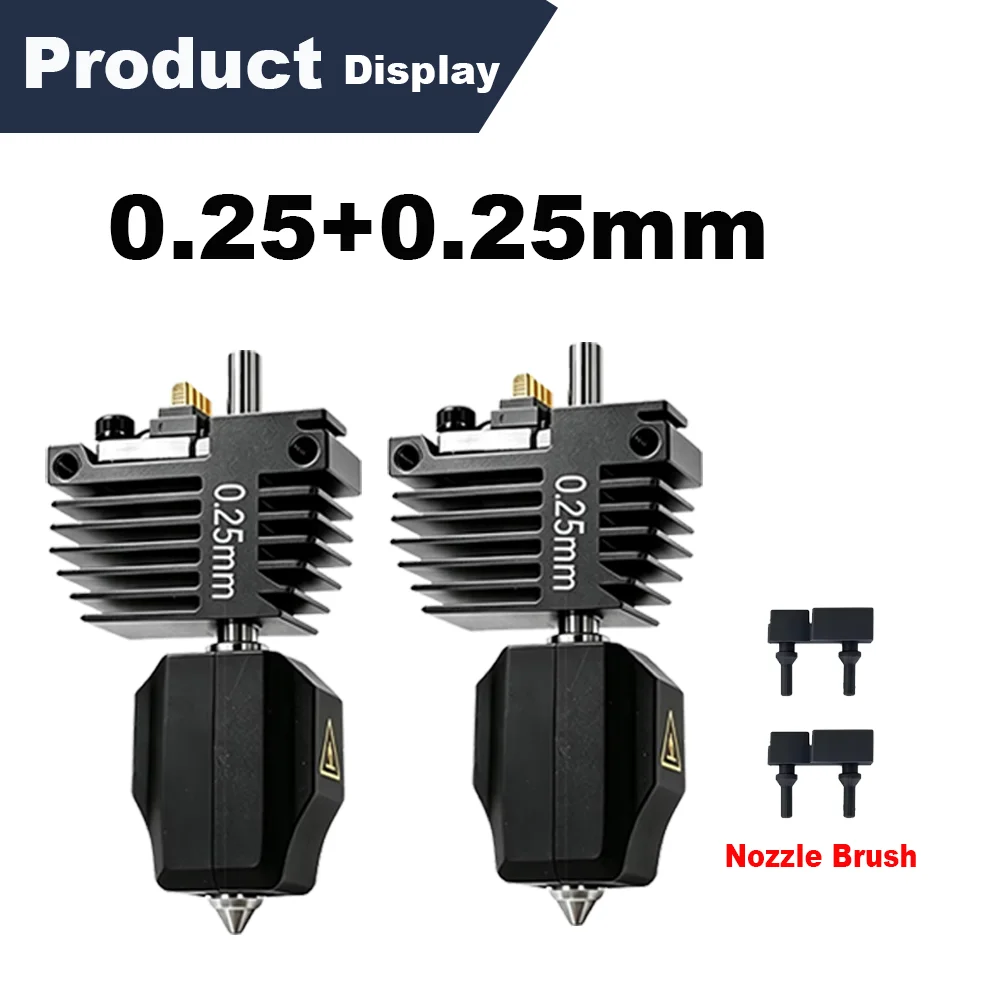 C5 Hotend-mondstukset voor Flashforge Creator 5 en 5 Pro, met snelle verwisselingsfunctie, gemaakt van gehard staal, verkrijgbaar in de maten 0,25/0,4/0,6/0,8 mm, vervangingsonderdelen voor de