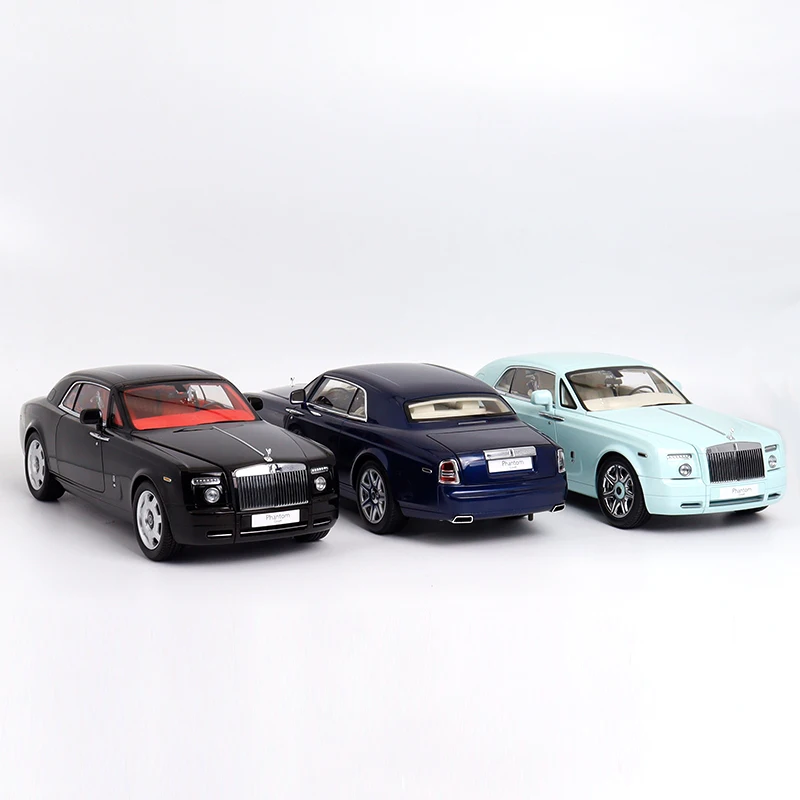 Rolls-Royce Phantom Coupe Two-Door Luxury Sedan Scale Miniature Static Die-Cast Metal Model Kyosho 1:18 Realistic Alloy Car Model Fully Openable High-End Collectible Gift for Adults and Boys Toy
