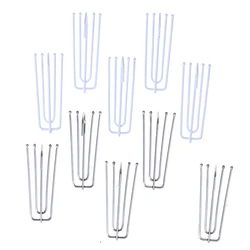 50Pcs Four Fork Metal Anti-rust Curtain Tape Hook Curtain Cloth Ring Clamp