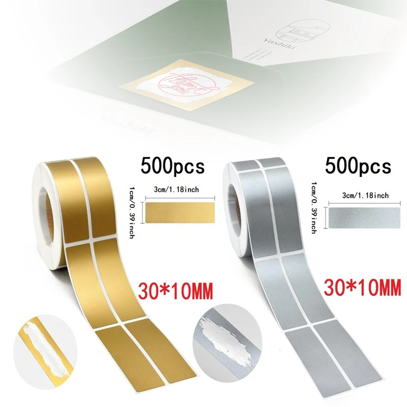 Autocollants pelliculés à gratter pour cartes de récompense, gris, argent, or, étiquettes à gratter, bons de réduction DIY, film à gratter pour cartes à rayures
