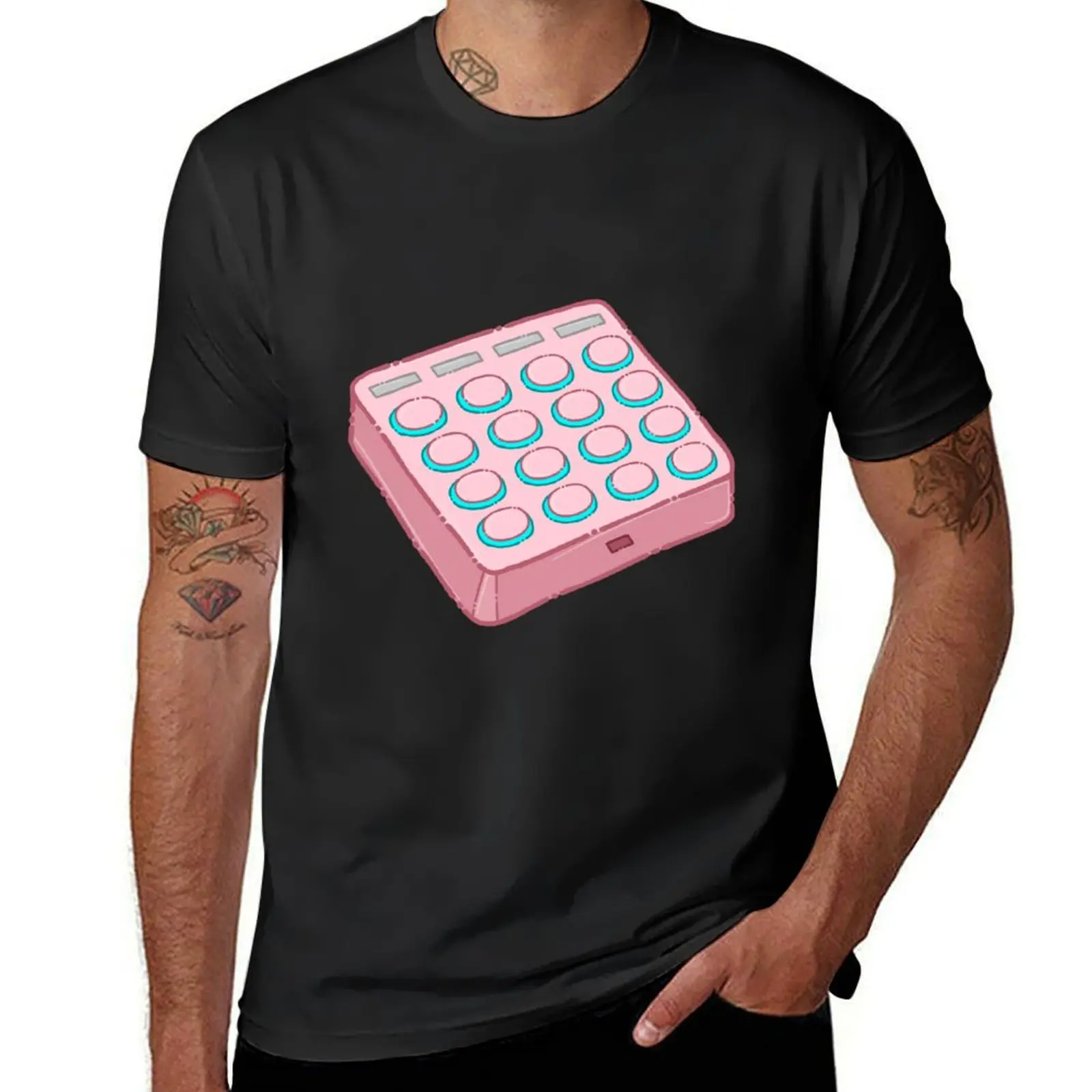 

Midi Fighter 3D, Pink T-Shirt summer top quick drying plus size tops animal prinfor boys oversized t shirt men