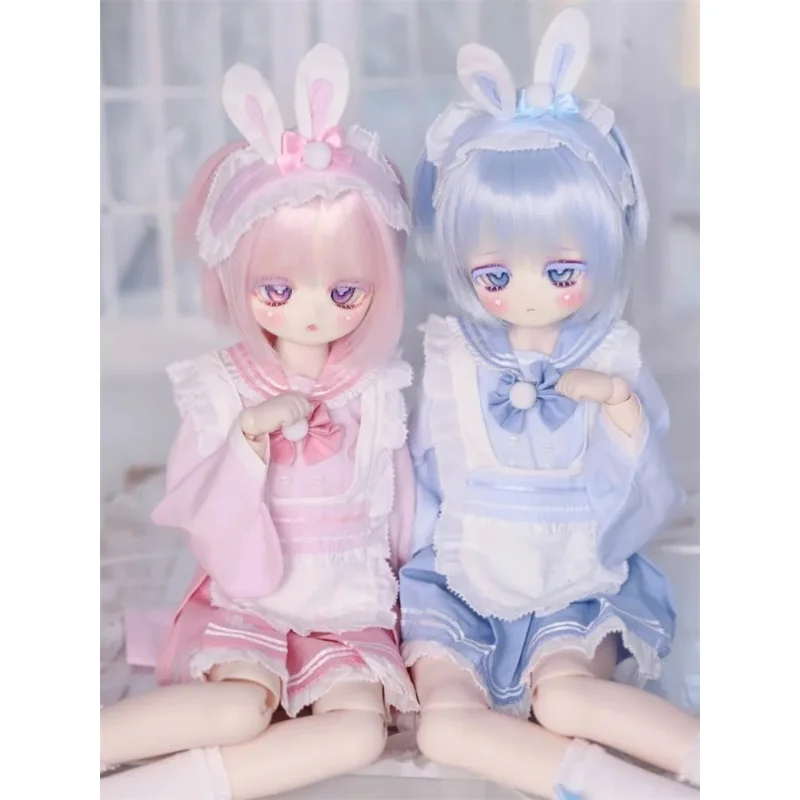 BJD pop jurk een schouder top shorts set voor 1/4 1/6 poppen kleding accessoires (geen poppen)