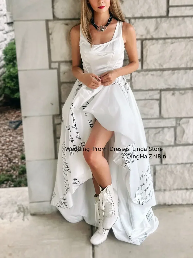 Elegant Short Front Long Back Celebrity Evening Dresses for Women Ankle-Length Prom Party Gala Special Events Dress 2024