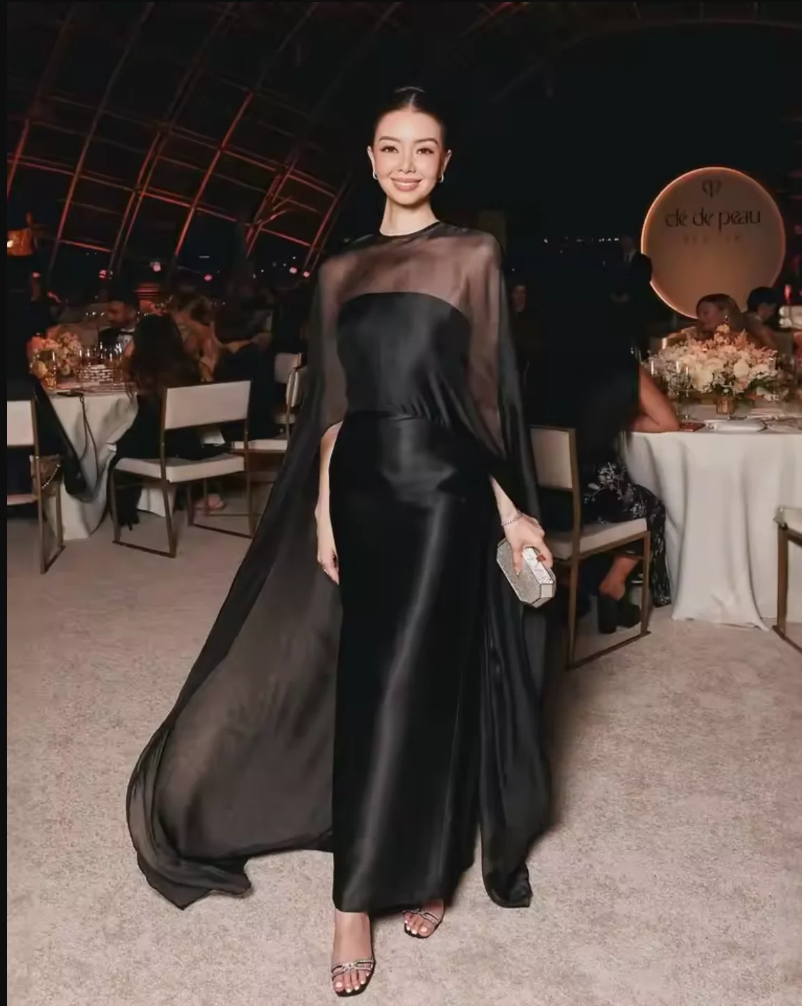 Personalizado preto sem mangas vestidos de baile bainha muçulmano marfim vestidos de noite até o chão robe de soiree formal vestido de festa