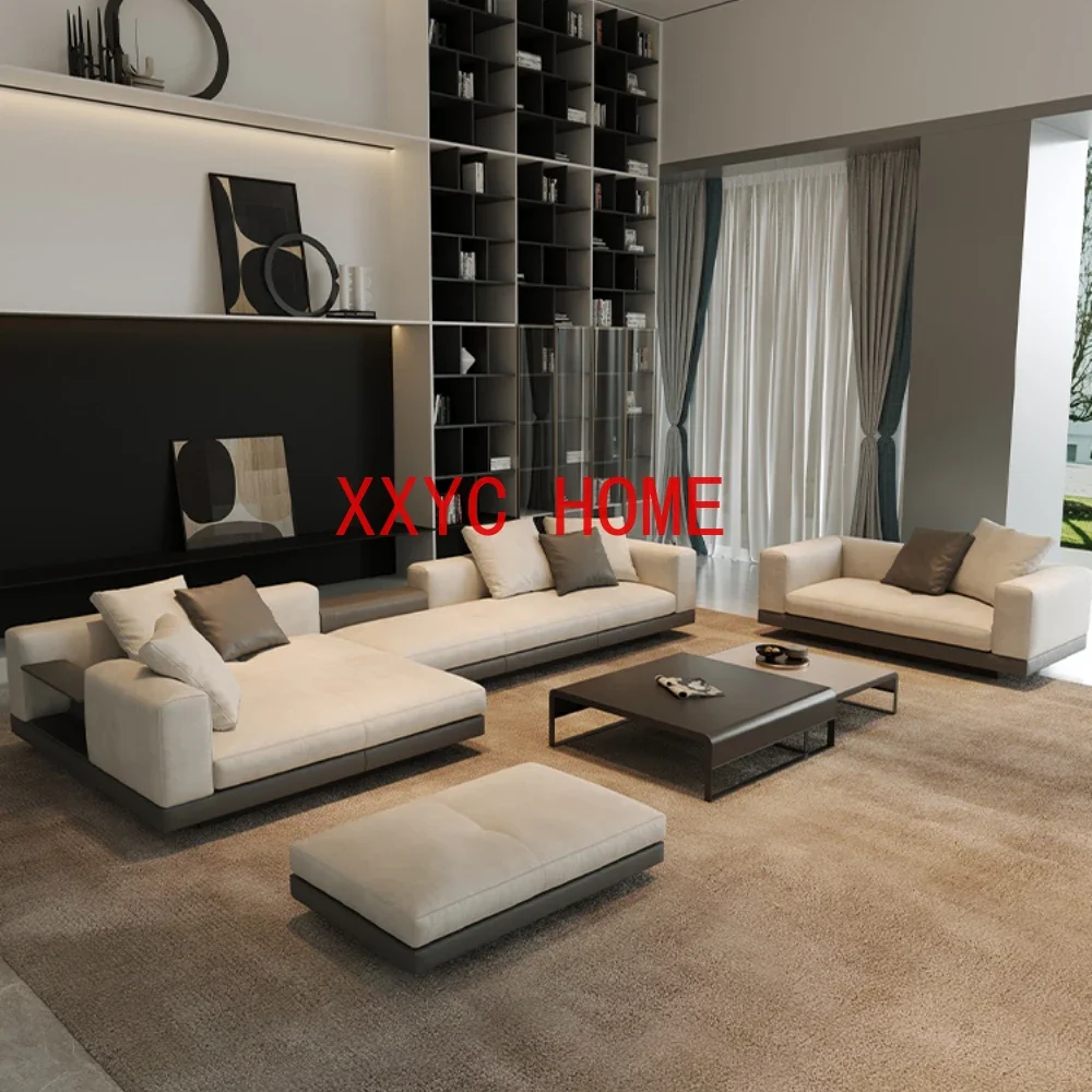 

Minimalist Villa Large Flat Floor Mansion Living Room Combination11