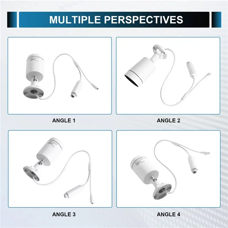 [NEW!】 Bullets Camera 5MP 4X Auto-Zoom Poe Security IP Camera Color Night Vision 108° Wide Viewing Angle Outdoor