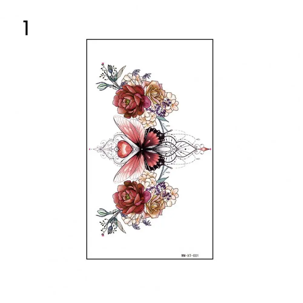 Long-lasting Tattoo Sticker Scar-covering Tattoo Sticker Long-lasting Colorful Flower Tattoo Sticker for Clavicle for Holiday