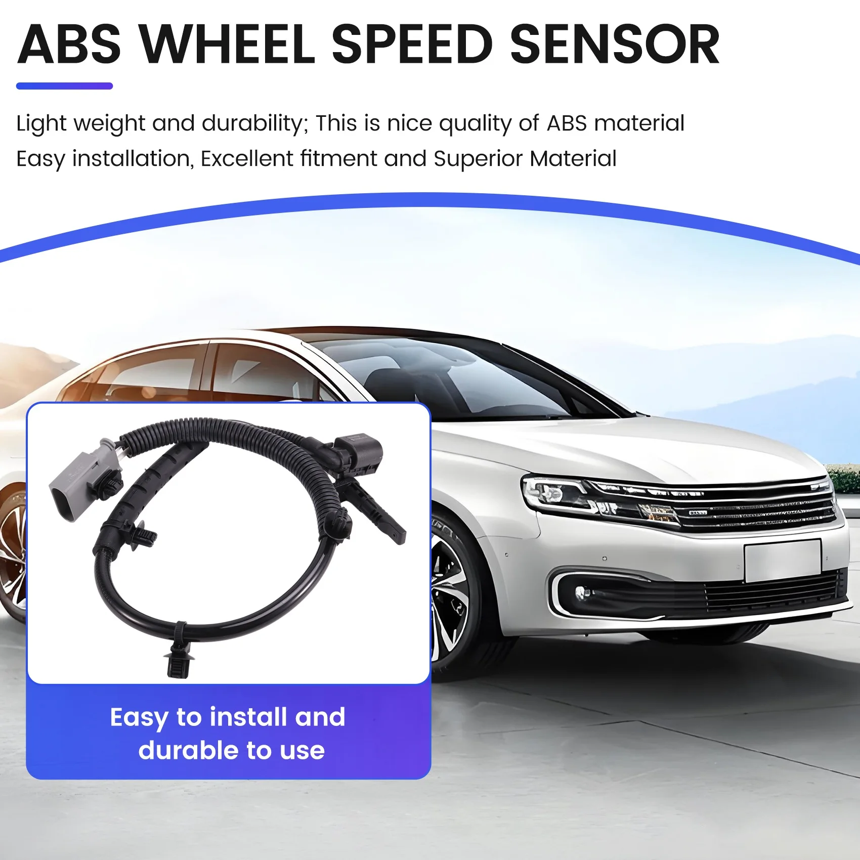 

NEW-ABS Wheel Speed Sensor For Citroen C5 C6 508 Aeolus A9