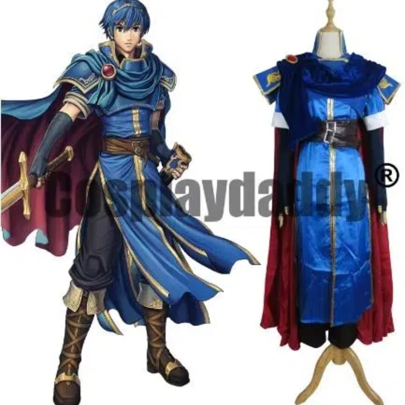 

В НАЛИЧИИ Fire Emblem: New Mystery of the Emblem FE12 Prince of Altea Marth Mars Lowell Outfit Косплей Костюм