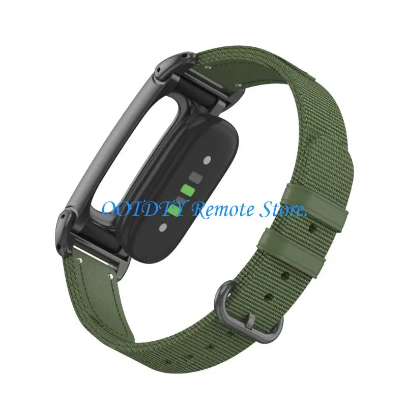  Commuting Watch Strap with Case Frame, Fabric Texture, Daily Use Comfort and Pin Fastener Support for Routine Wear