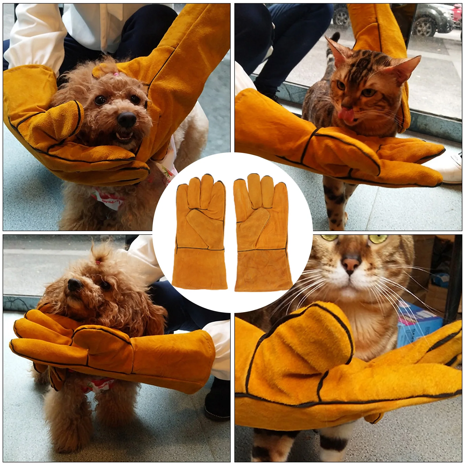 

1pc Anti Bite Pet Training Thickening Protective Gloves For Parrot Hand Protection Durable Skin-Friendly Pet Feeding