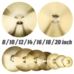 8 / 10 / 12 / 14 / 16 / 18 / 20 inch Alloy Brass Drum Crash Cymbal for Jazz Drum Sets , Standard Serviceable Cymbal