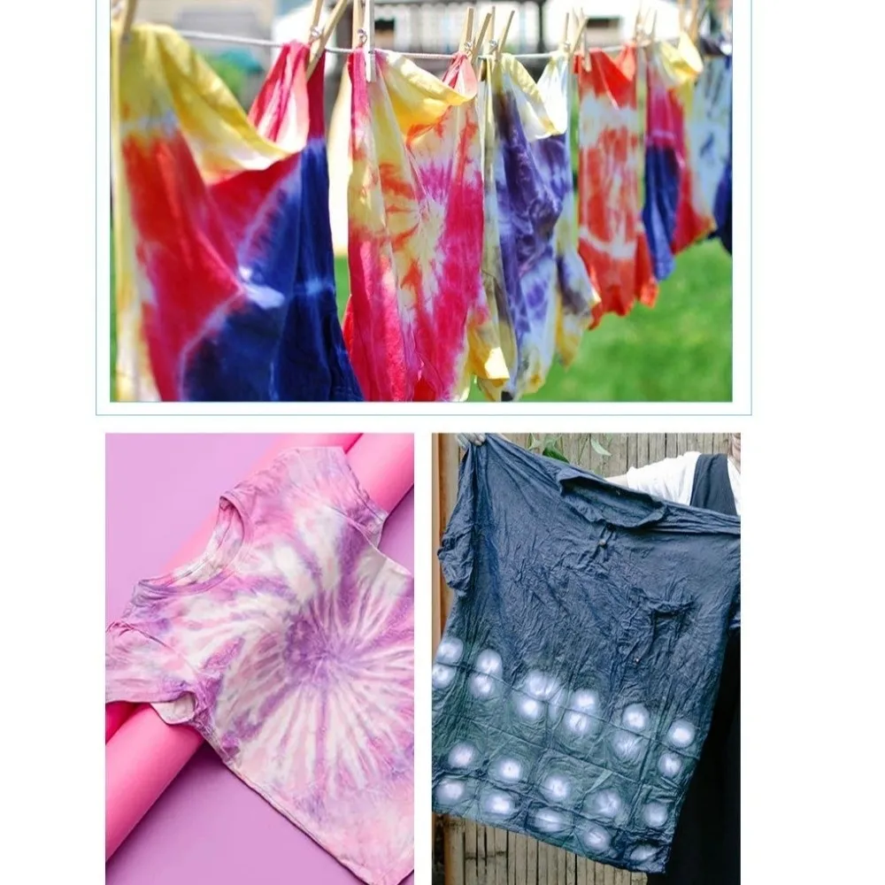 10g Bag Fabric Tie Dye Powder Multifunctional Pigment Cotton Linen Canvas Fabric Dye Powder DIY Handmade Tie-Dye Supplies
