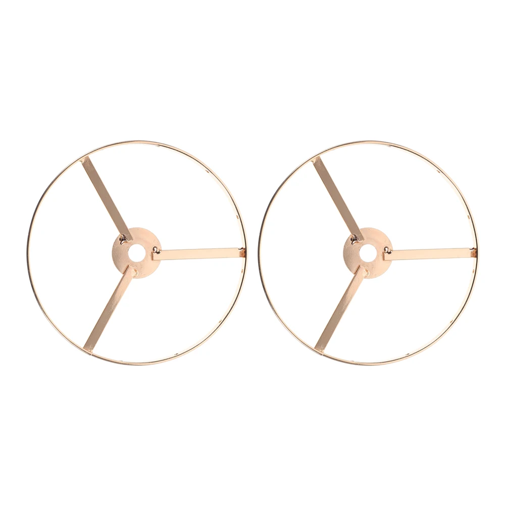 

2pcs Lampshade Iron Wire Metal Lamp Shade Holder Diy Lampshade Ring Frame Table Light Floor Lamp Chandelier Parts Hardware