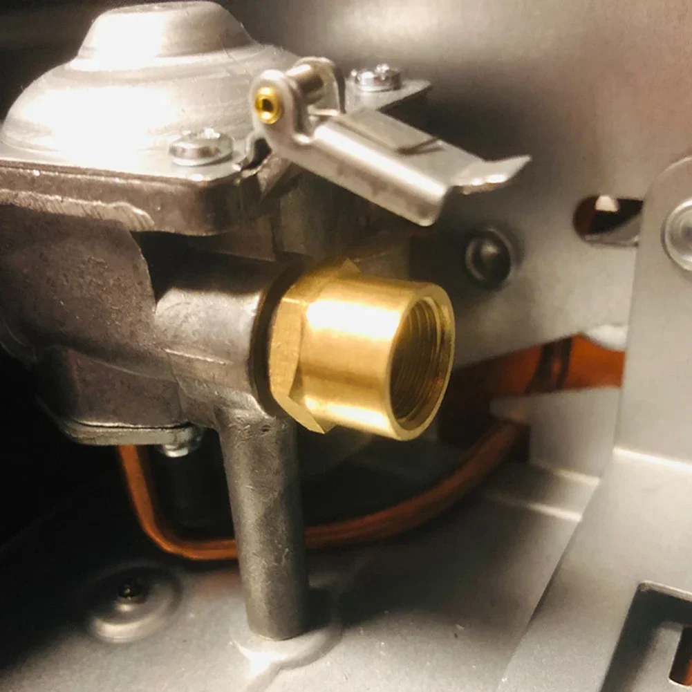 Copper Camping Stove Adapter Gas Converter Cassette Furnace Stove Connector Auto Shut Off Conversion Parts
