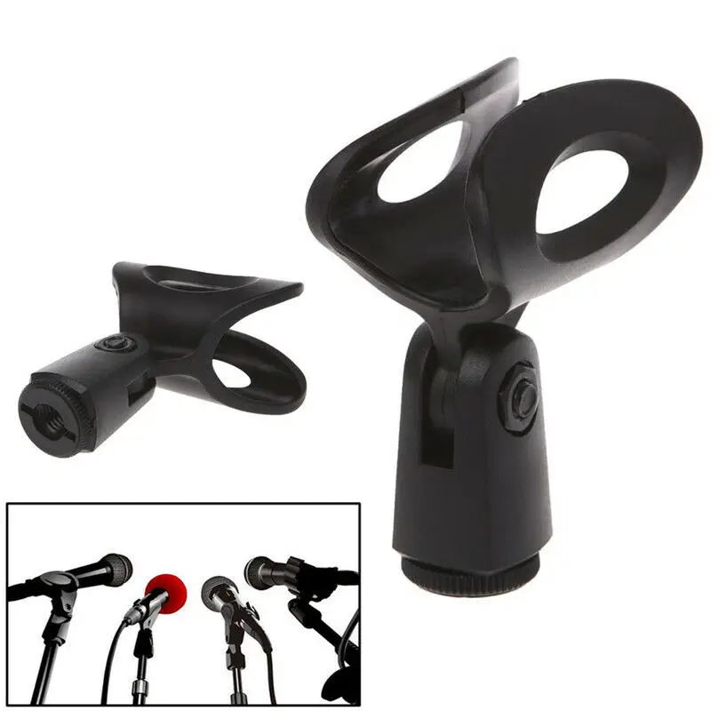 Microphone Stand Flexible Plastic Mike Clip Microphone Holder Tripod Bracket Portable Mic Stand