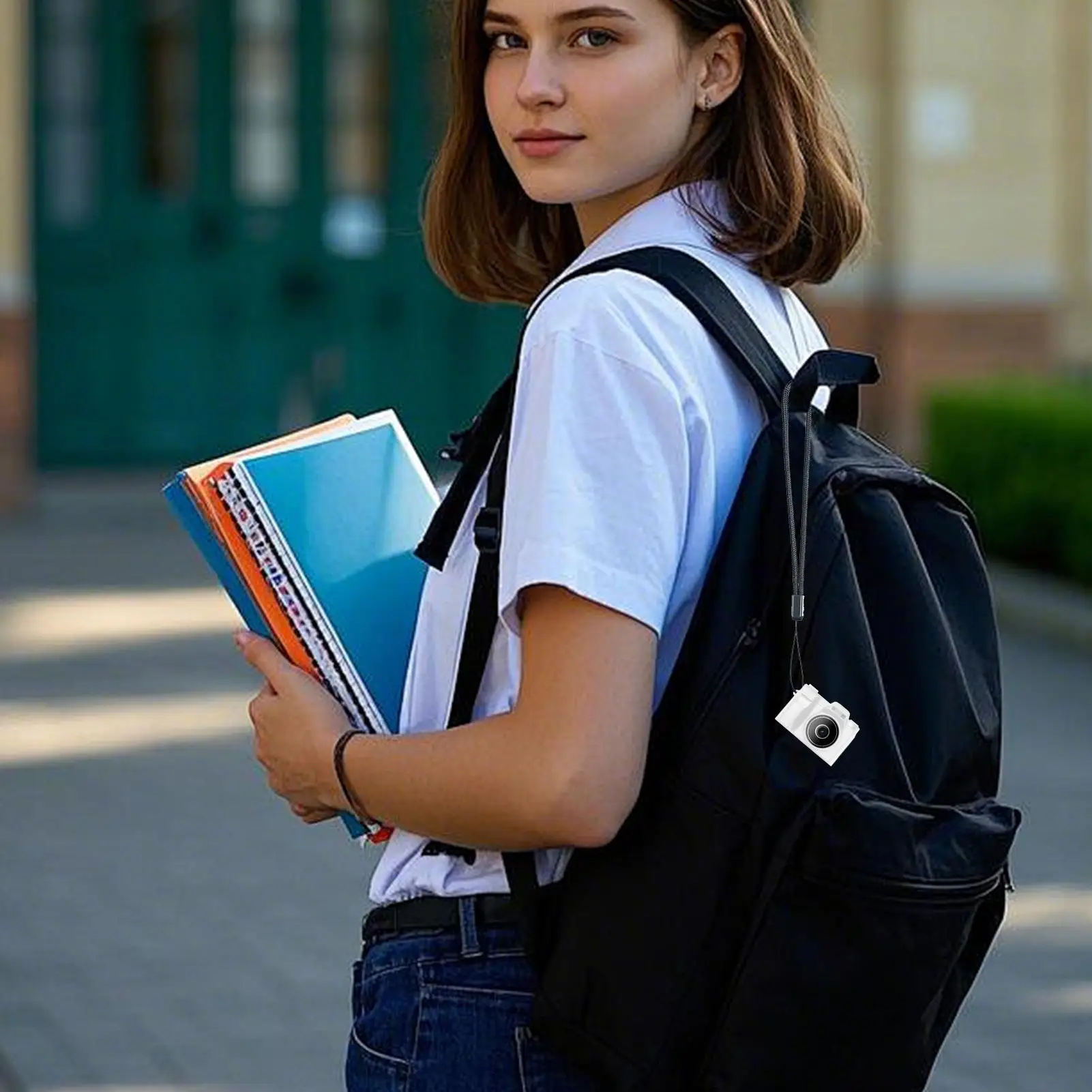 Przenośny brelok do kluczy z kamerą Tiny Portable Vlog Camera z kartą 32 GB Wyświetlacz HD 0,96 Mały kamera retro z filtrami do zdjęć