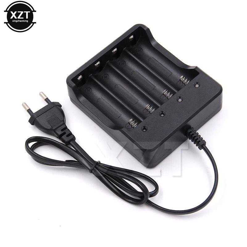 Intelligent 4-slot Charger with Short-circuit Protection Independent Current Channel for 18650 Lithium-ion Rechargeable Battery