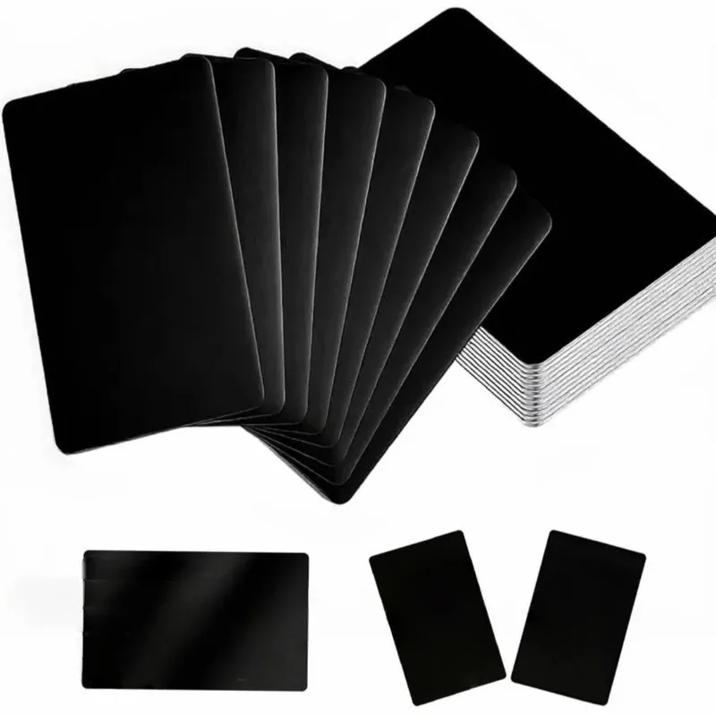 17 pcs 0.45mm Anodized Aluminum Tags, Sublimation Printing, Perfect for Laser Marking, Durable Scratch Resistant