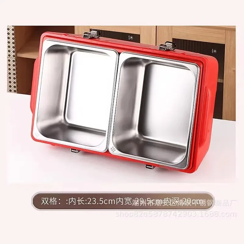 Removable Liner Rectangular Cold Box Food Portion Container Insulated Transport Bin for Central Kitchen Refrigeration Storage