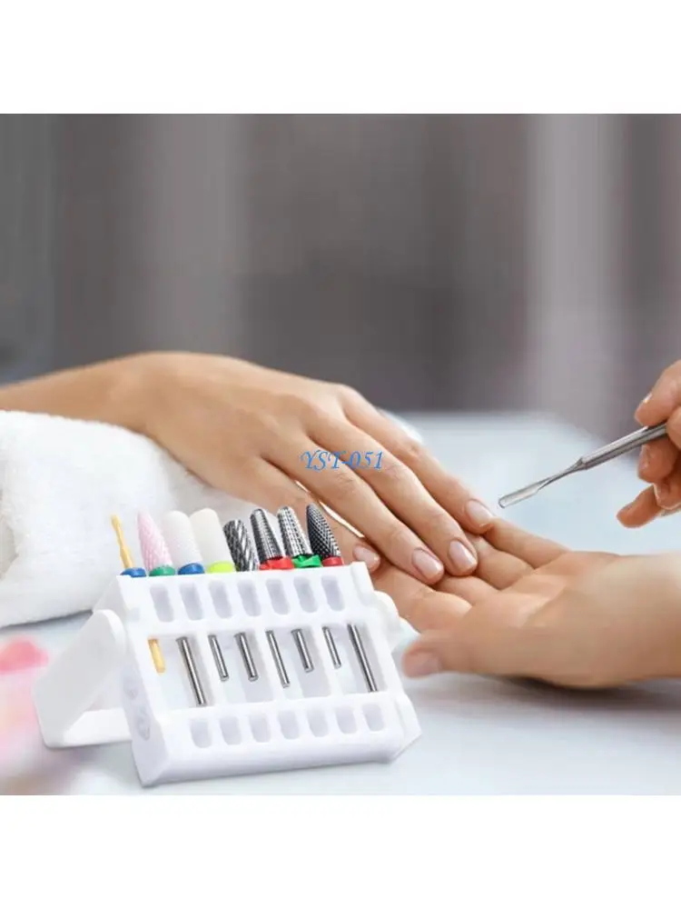 E15A Angled Manicure Bit Display Stand with 32 Slots